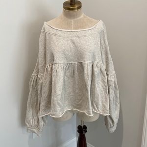 Free People Peplum Sweatshirt